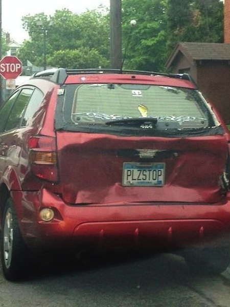 ironic license plates, plzstop